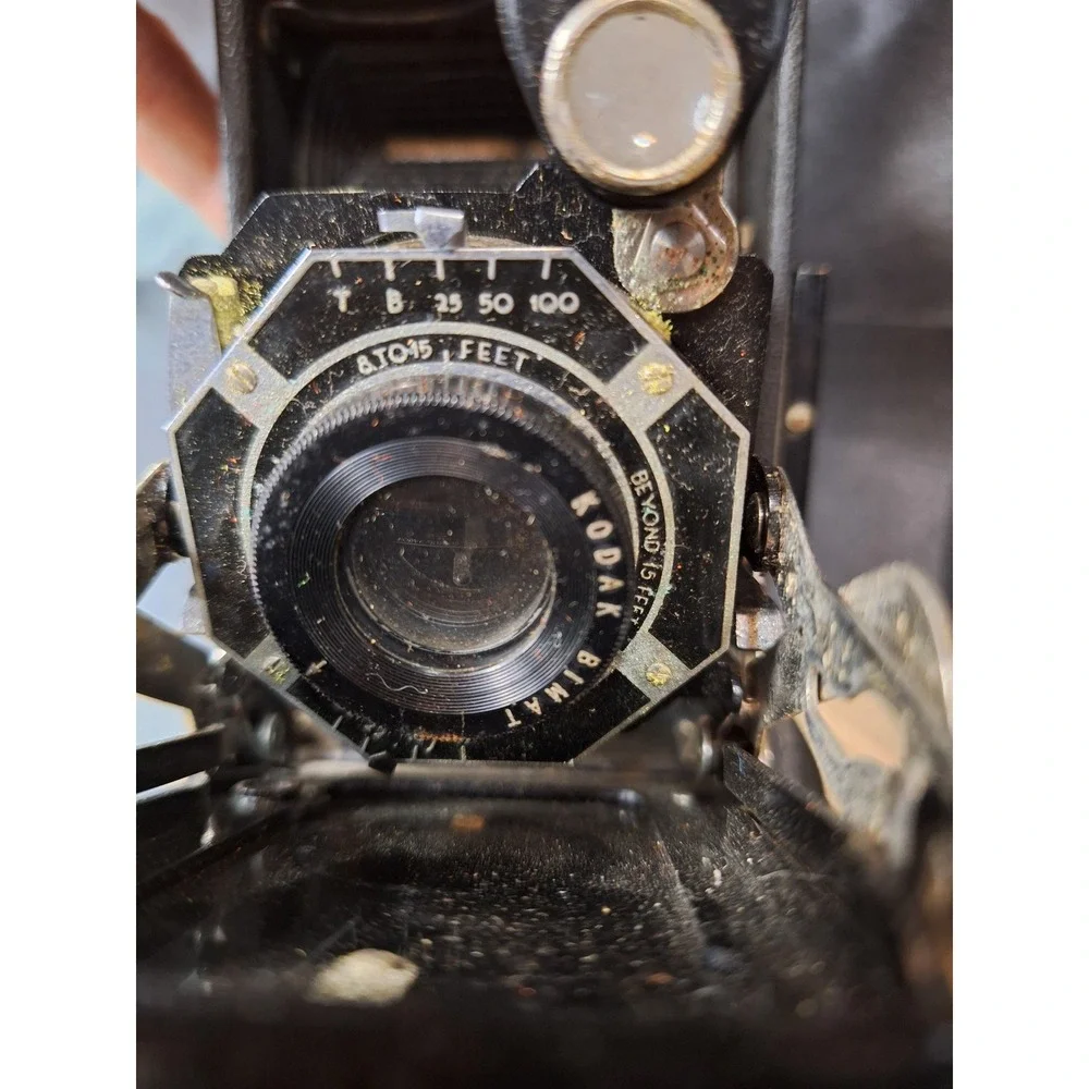 Vintage 1937 Kodak Junior Six-16 Series II Folding Camera Kodak Bimat Lens Black